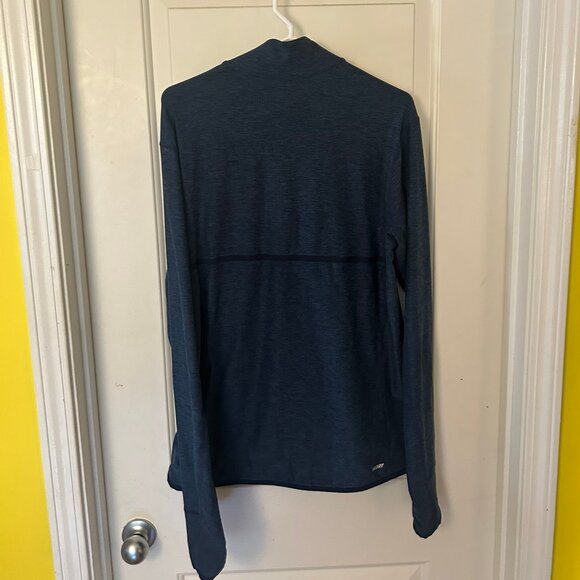 J Crew x New Balance N Transit Quarter Zip Pullover - Navy - Large - Picture 2 of 4